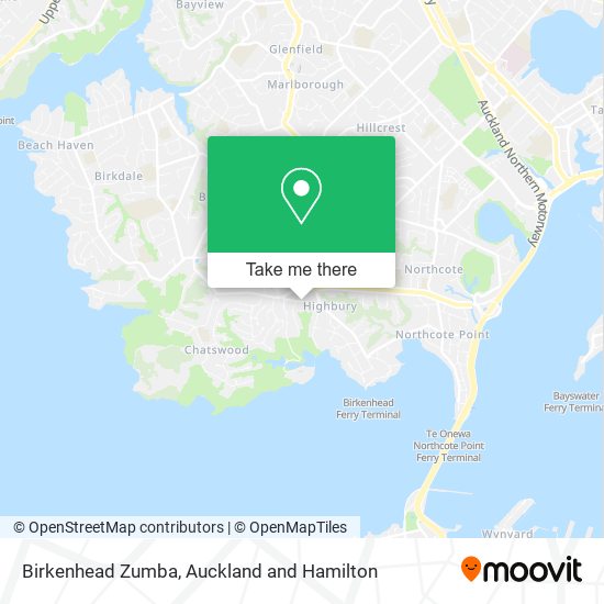 Birkenhead Zumba map