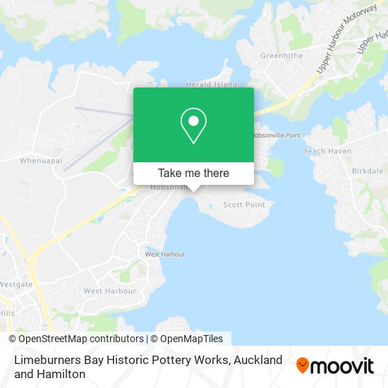 Limeburners Bay Historic Pottery Works map