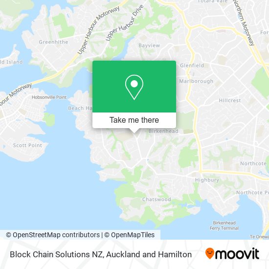 Block Chain Solutions NZ map