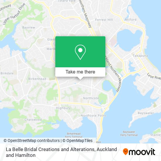 La Belle Bridal Creations and Alterations map