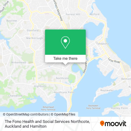The Fono Health and Social Services Northcote map