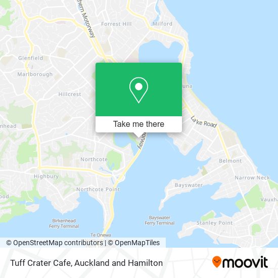 Tuff Crater Cafe map