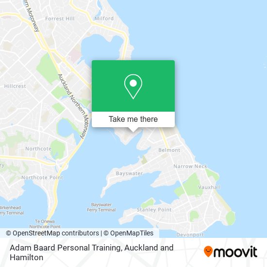 Adam Baard Personal Training map