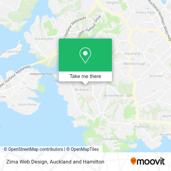 Zima Web Design map