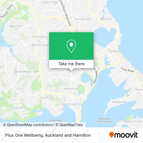 Plus One Wellbeing map