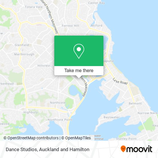 Dance Studios map