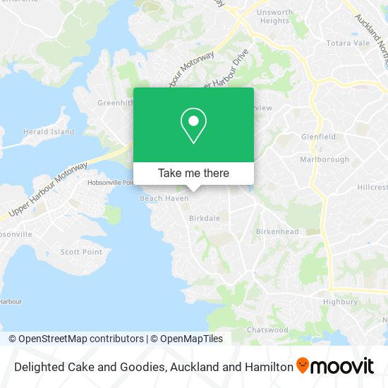 Delighted Cake and Goodies map