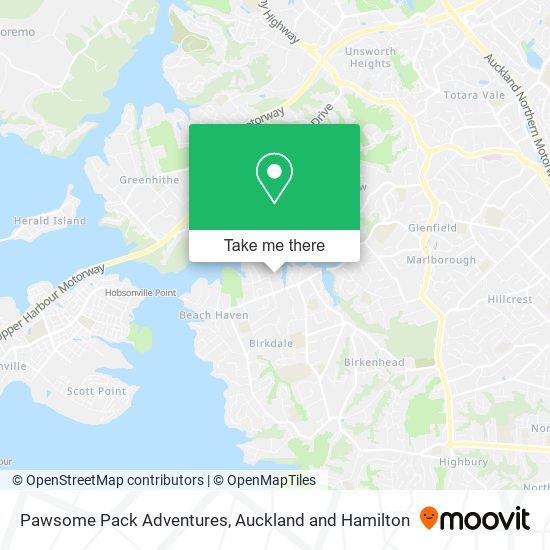 Pawsome Pack Adventures map