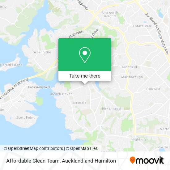 Affordable Clean Team map