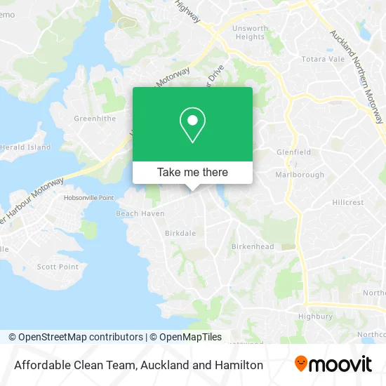 Affordable Clean Team map