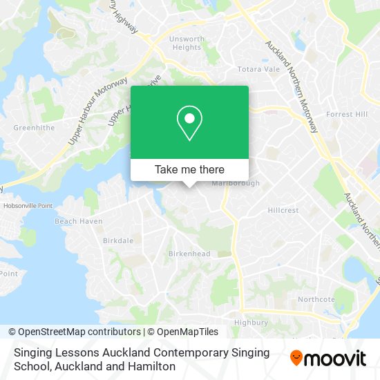 Singing Lessons Auckland Contemporary Singing School map