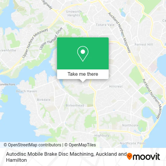 Autodisc Mobile Brake Disc Machining map