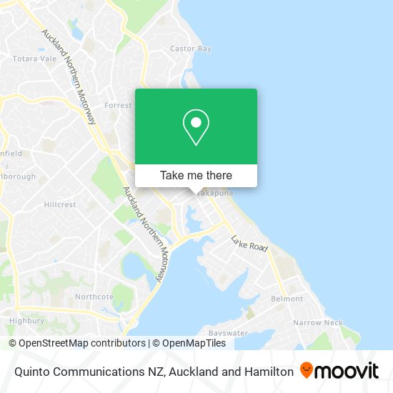 Quinto Communications NZ map