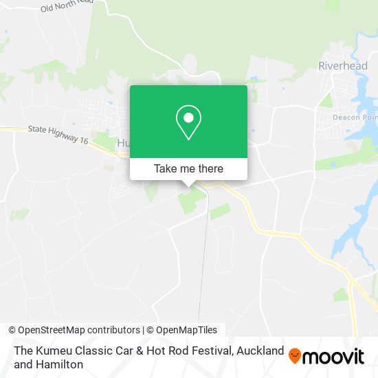 The Kumeu Classic Car & Hot Rod Festival map