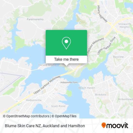 Blume Skin Care NZ map