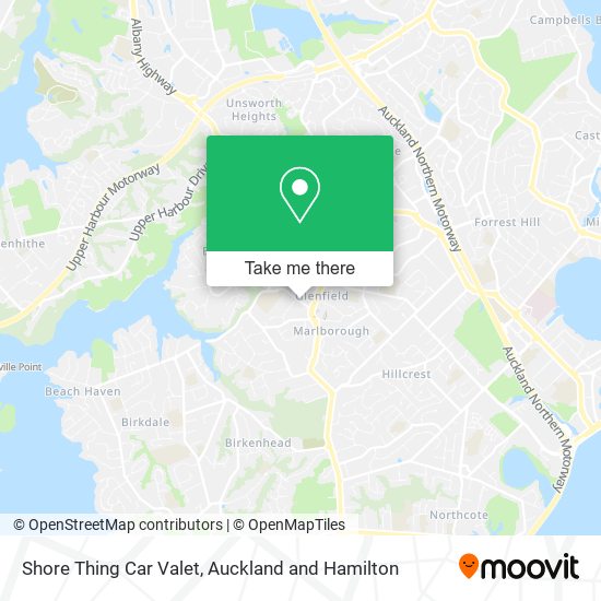 Shore Thing Car Valet map