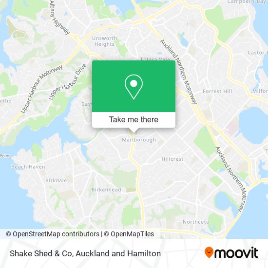 Shake Shed & Co map