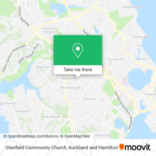 Glenfield Community Church map