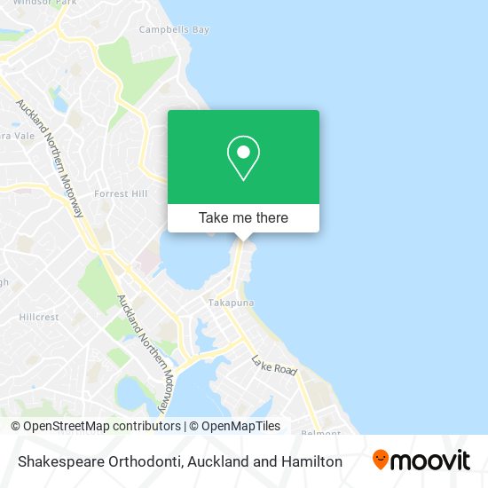 Shakespeare Orthodonti map
