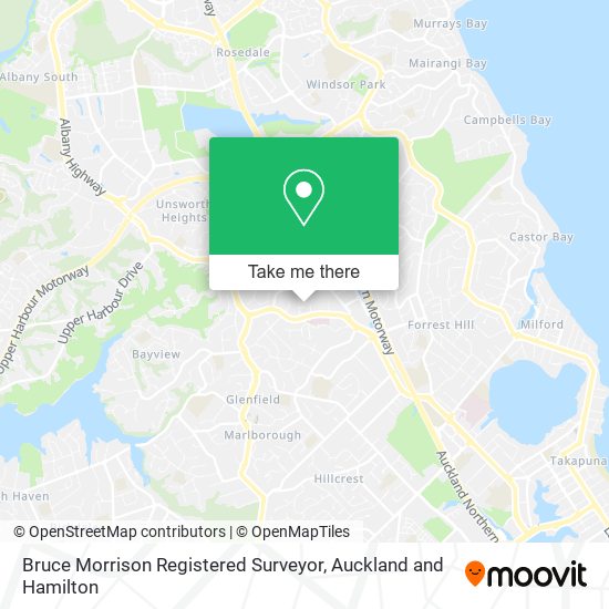 Bruce Morrison Registered Surveyor map
