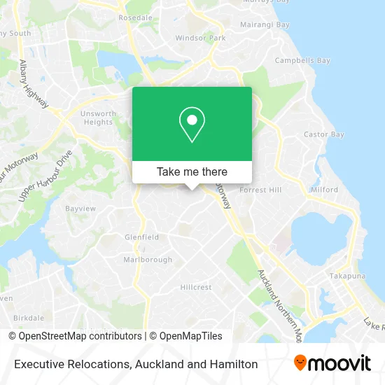 Executive Relocations map