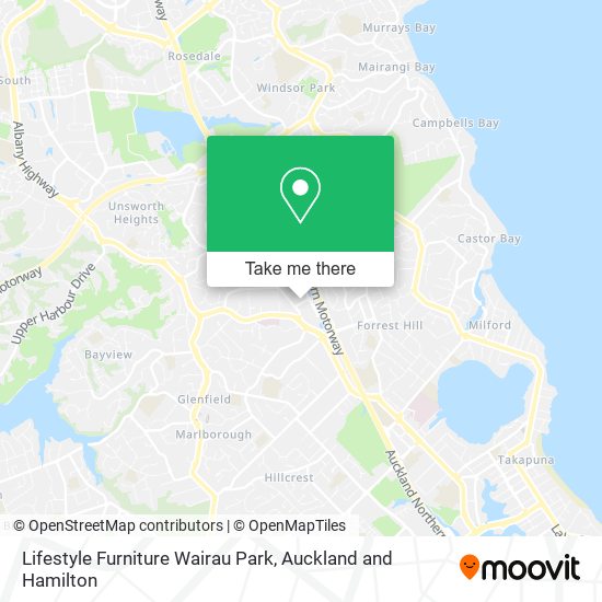 Lifestyle Furniture Wairau Park map