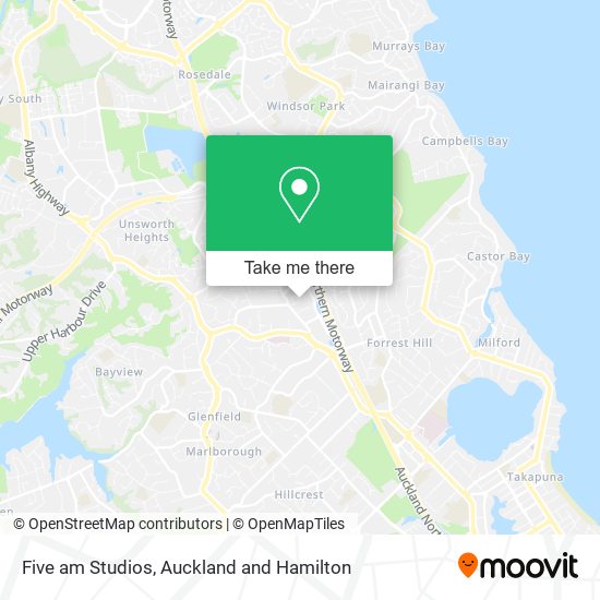 Five am Studios map