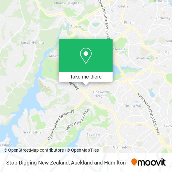 Stop Digging New Zealand map