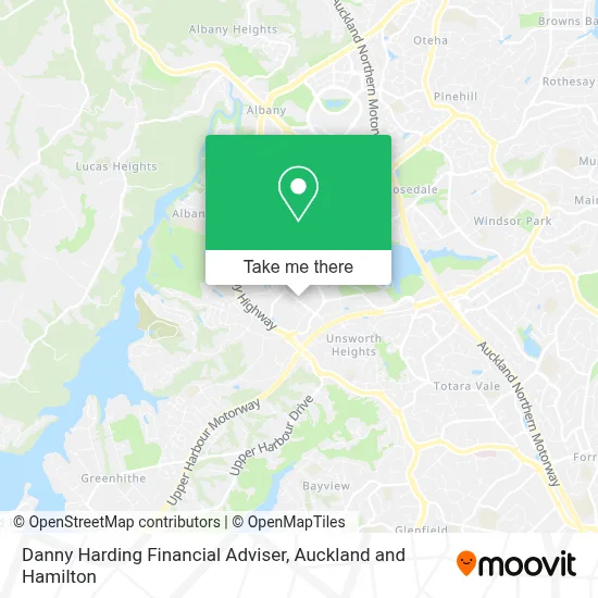 Danny Harding Financial Adviser map