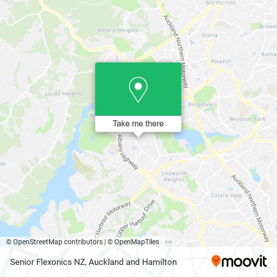 Senior Flexonics NZ map