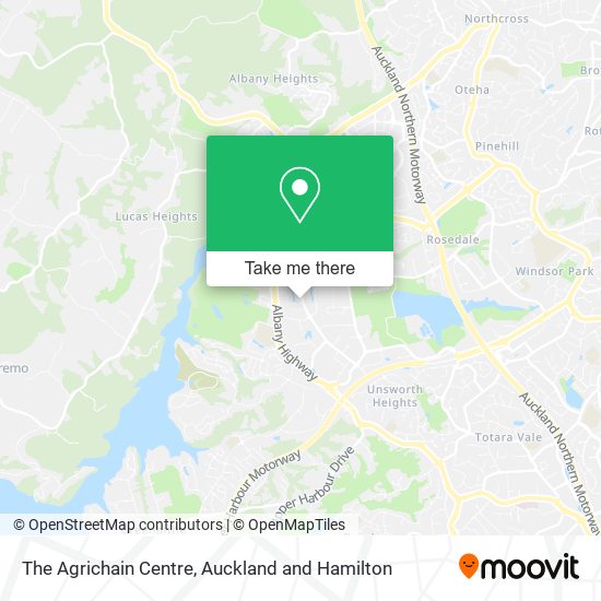 The Agrichain Centre map