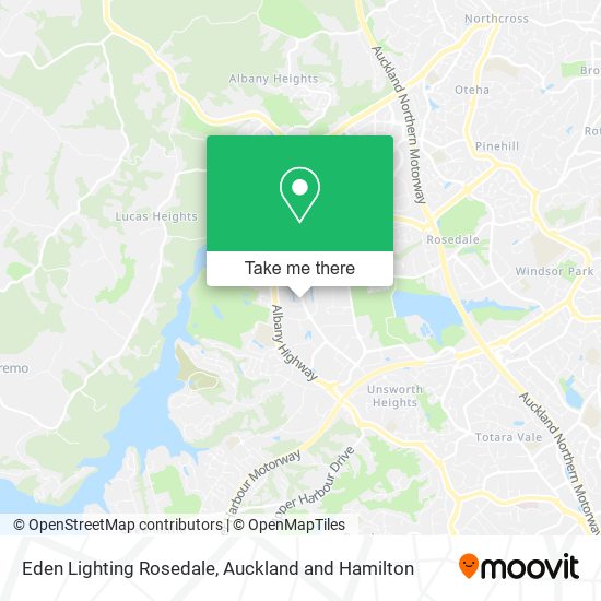 Eden Lighting Rosedale map