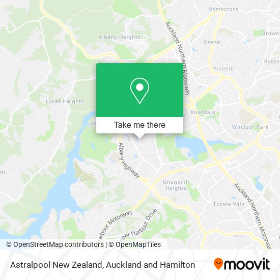 Astralpool New Zealand map