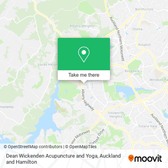 Dean Wickenden Acupuncture and Yoga map