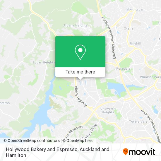 Hollywood Bakery and Espresso map