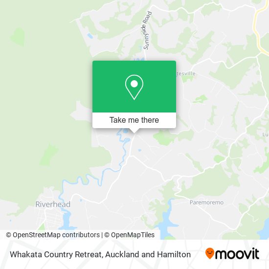 Whakata Country Retreat map