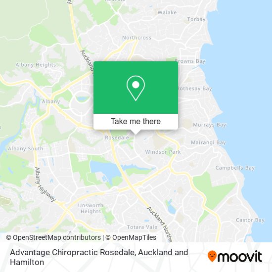Advantage Chiropractic Rosedale map