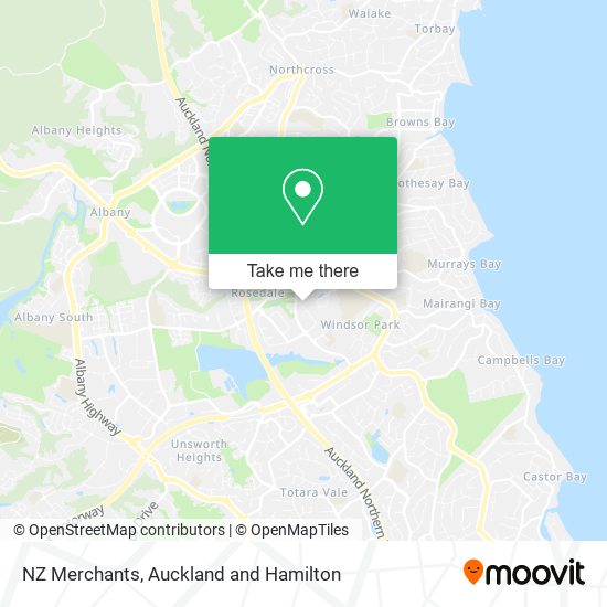 NZ Merchants map