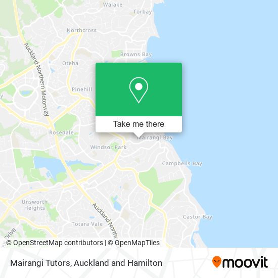 Mairangi Tutors map