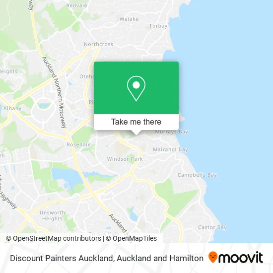 Discount Painters Auckland map