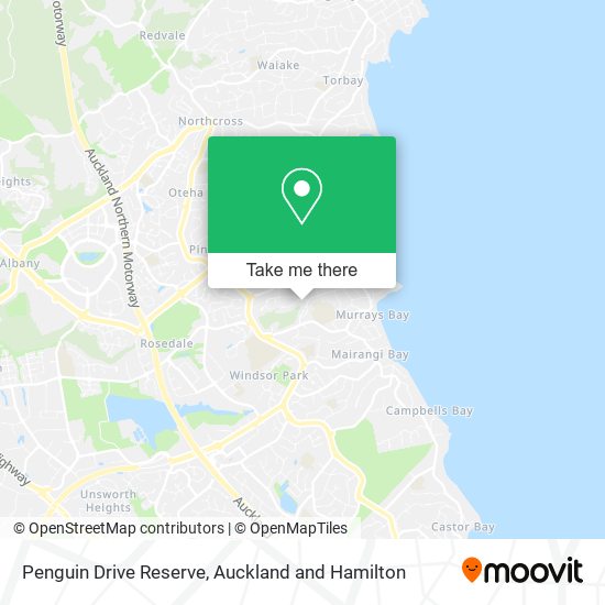 Penguin Drive Reserve map