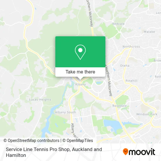 Service Line Tennis Pro Shop map