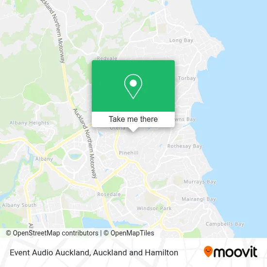 Event Audio Auckland map