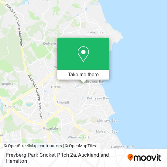 Freyberg Park Cricket Pitch 2a map