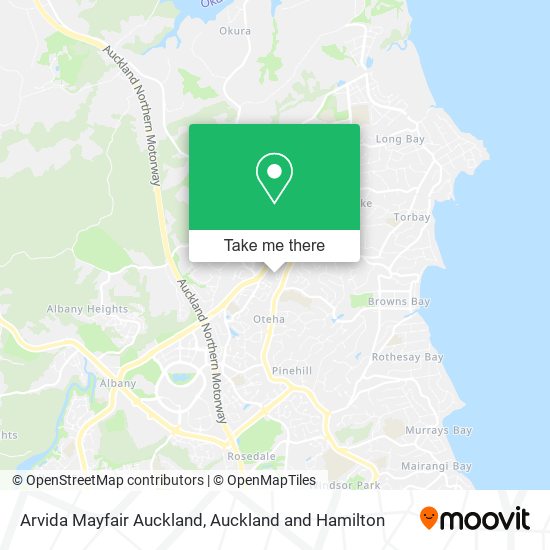 Arvida Mayfair Auckland地图