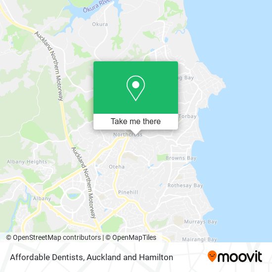 Affordable Dentists map