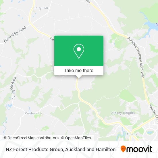 NZ Forest Products Group map