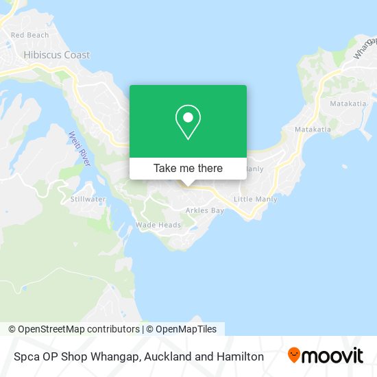 Spca OP Shop Whangap map