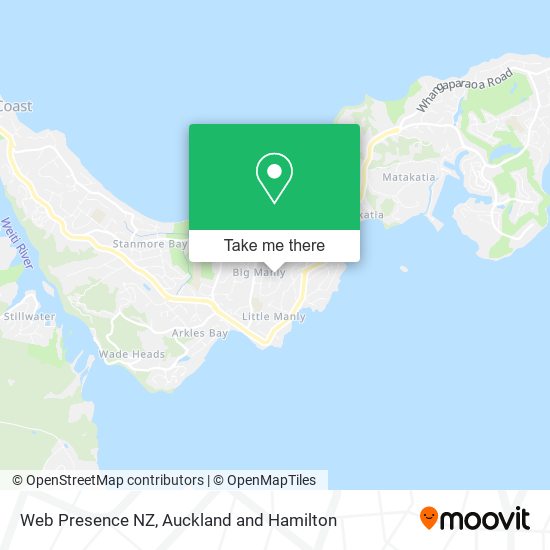 Web Presence NZ map