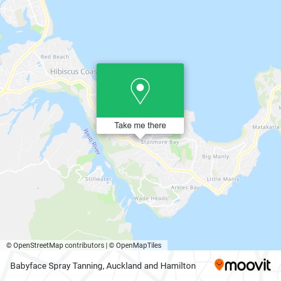 Babyface Spray Tanning map
